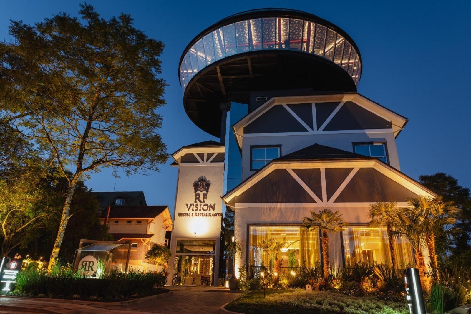 HOTEL RF VISION restaurante giratorio Gramado Esterno foto